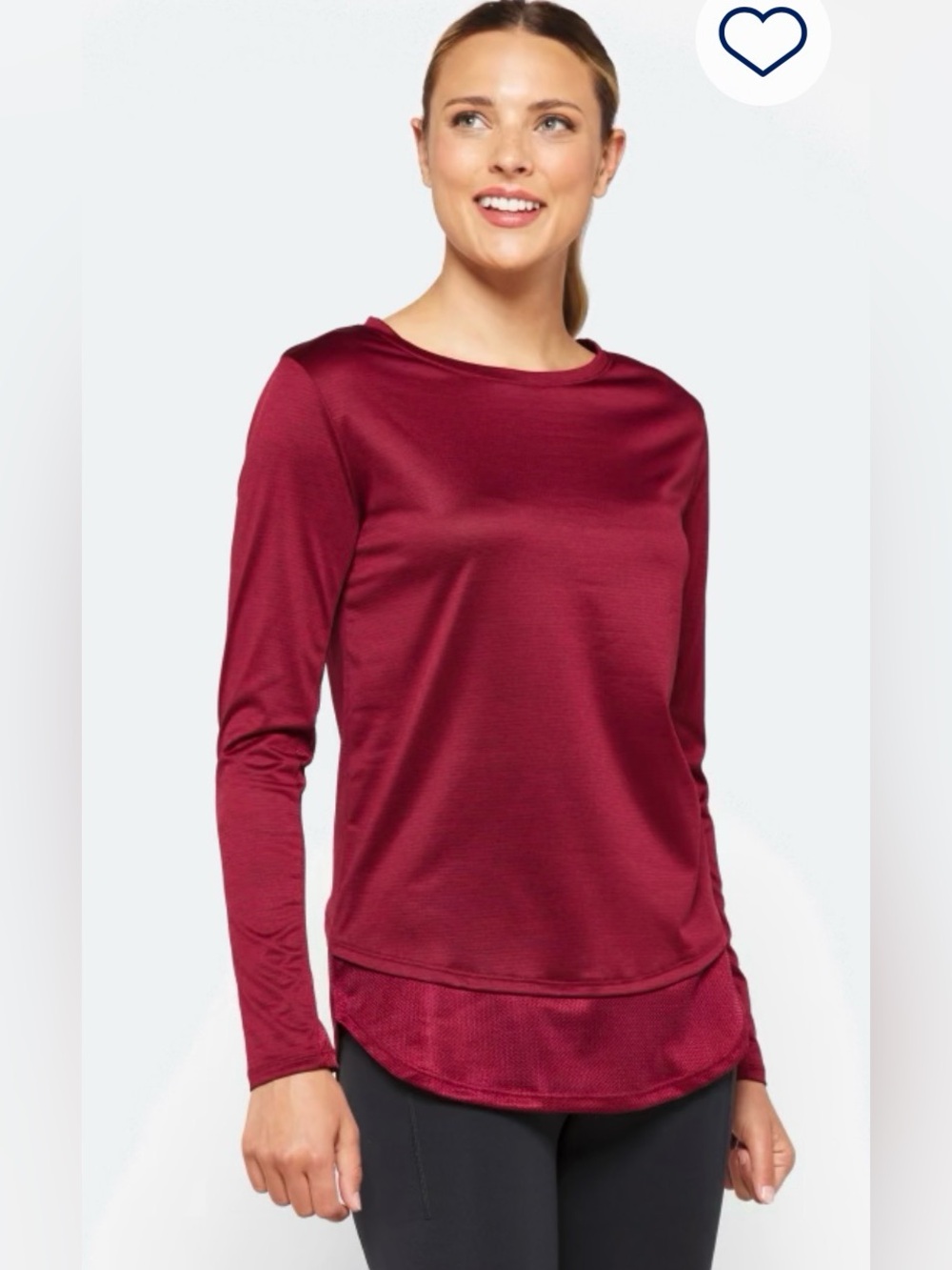 Under Armour Women's Long Sleeve Crew Top - Wine